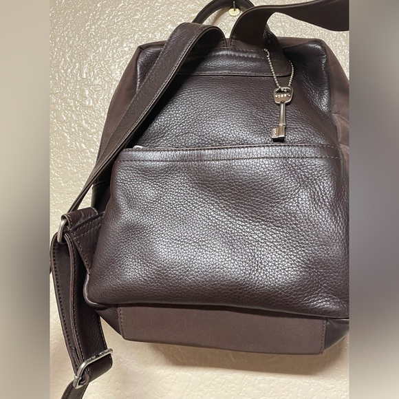 Vintage 1954  Fossil Brown Leather Backpack main image 13